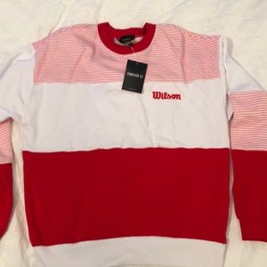Long sleeve wilson forever 21 stripe sweatshirt